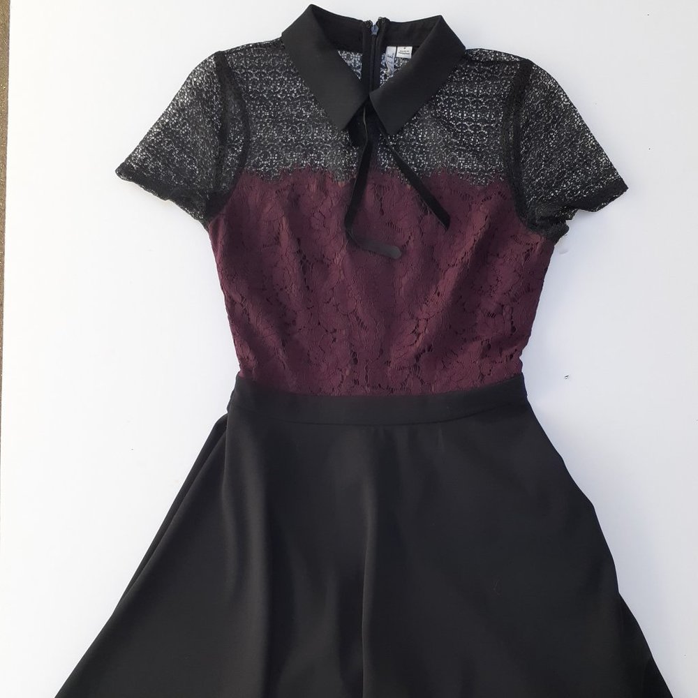 ELLE black and purple lace